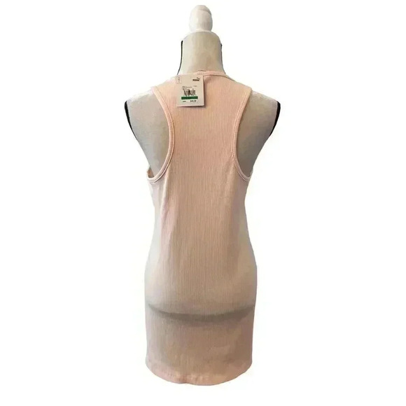 Puma Ribbed Above Knee Casual Dress Pink Size Large New with Tags - Picture 6 of 9